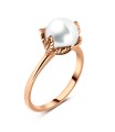 Classy Pearl Silver Ring NSR-744